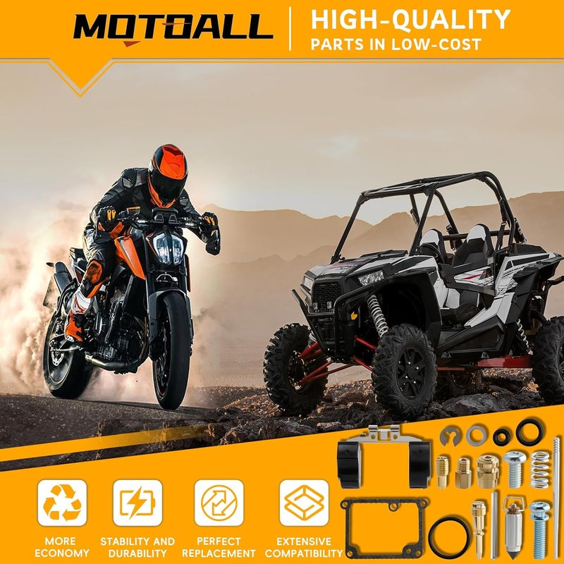 MOTOALL طقم إصلاح وتجديد كربريتر يناسب ياماها بانشي 350 YFZ350 1987-2005 - Image 2
